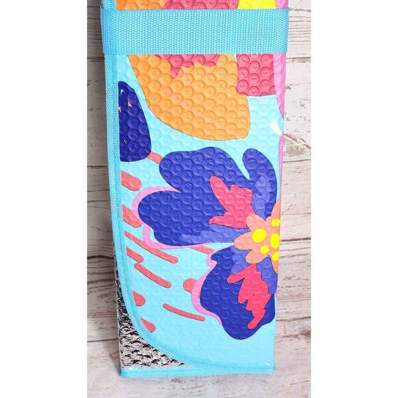 Auto Drive Accordion 63”x28.5” Universal Fit UV Protection Floral Car Sun Shade - Picture 7 of 16